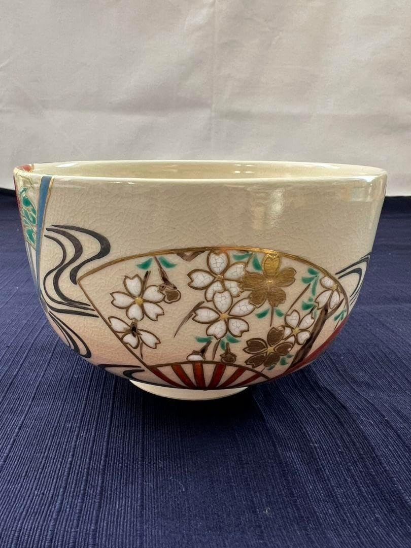 茶道具 膳所焼 淡海ぜぜ 平茶入 仕覆付 宗達極書付箱 M 8488 膳所焼